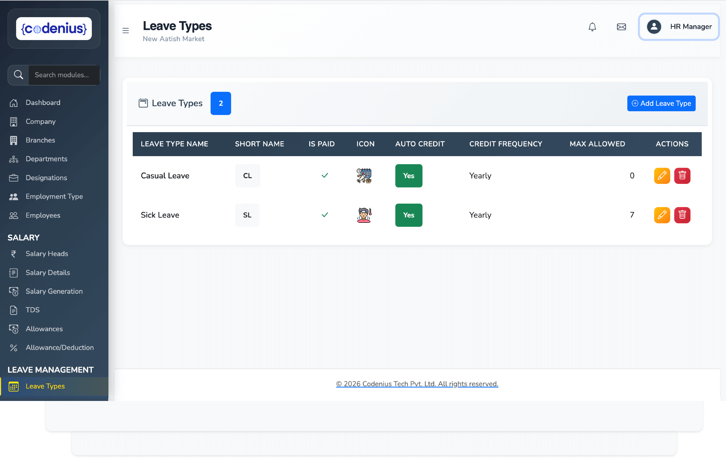 Core Dashboard